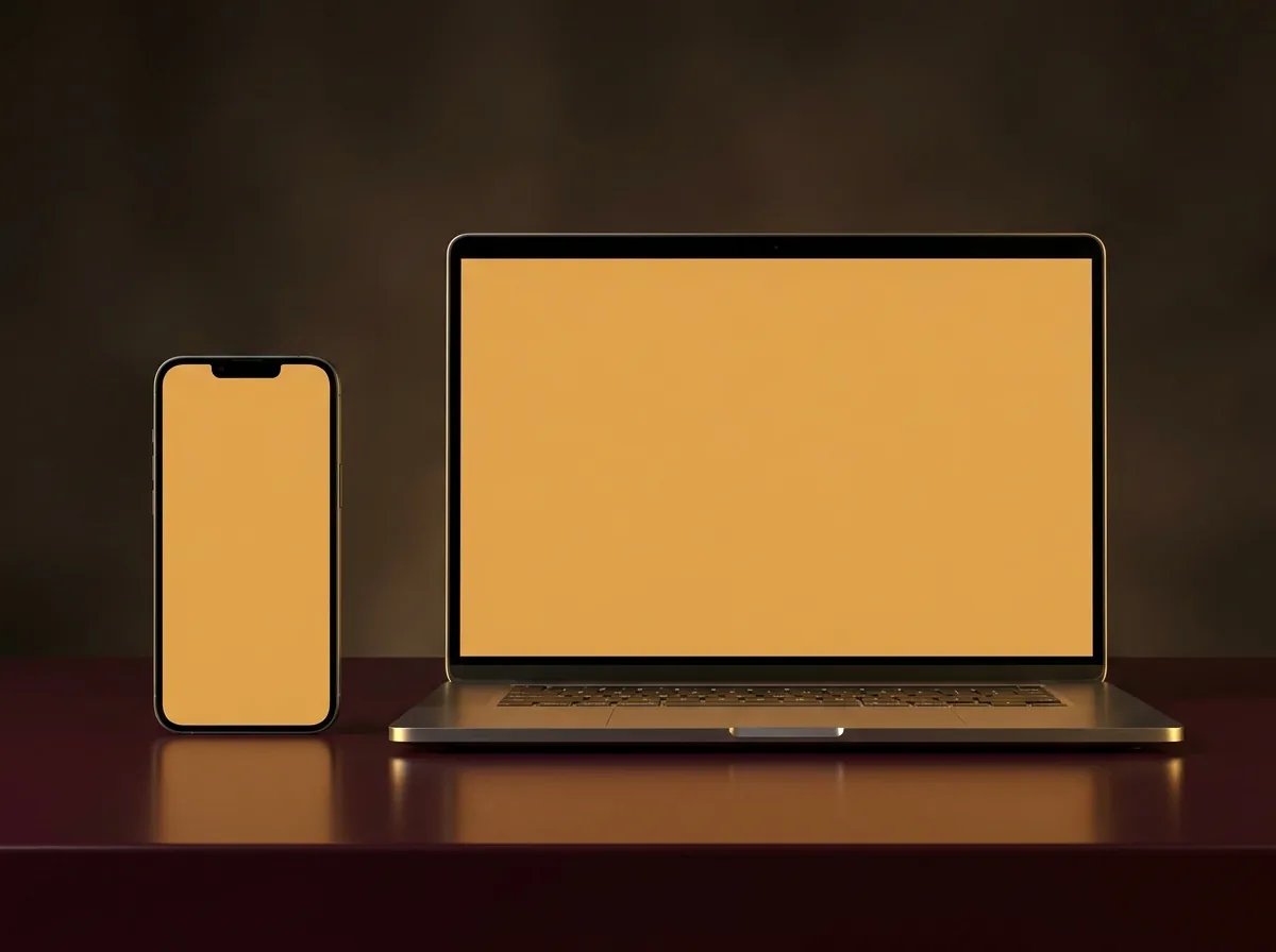 Suyga Poker open on a phone and a laptop